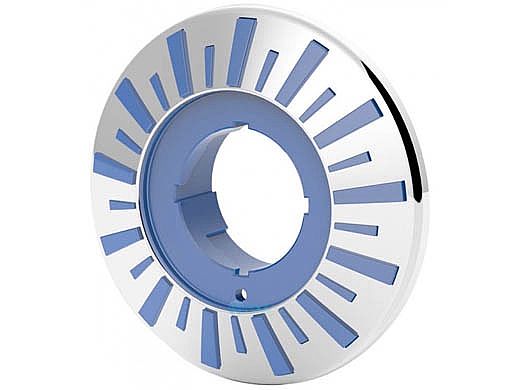 Brilliant Wonders 1.5" LED Light Faceplate Stainless Steel | Light Blue Accent | 25503-559-220
