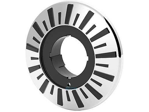 Brilliant Wonders 1.5" LED Light Faceplate Stainless Steel | Dark Blue Accent | 25503-569-220