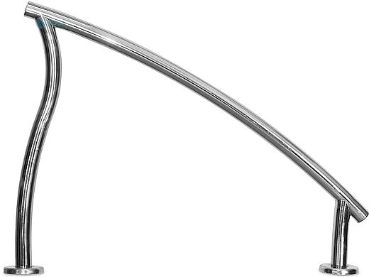 SR Smith Designer Series Deck Top Mounted Step Side Rail Flanged Pair | 1.90" x .065" Thickness 304 Stainless Steel | DR-D2D3.0065-FL