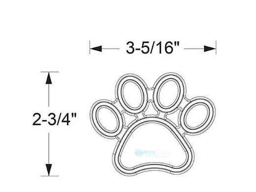AquaStar Swim Designs Dog Paw Pre-Filled Frame | Set of 4 | F2004-01