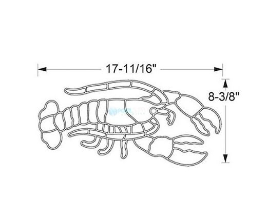AquaStar Swim Designs Lobster Pre-Filled Frame | F2006-01