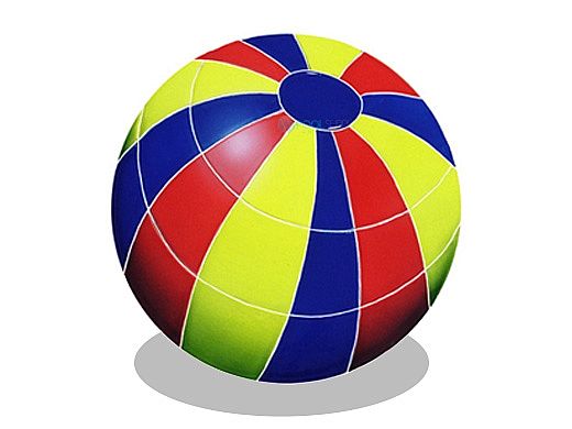 Artistry In Mosaics Beach Ball Multi Color with Shadow Mosaic | 14" | BBSMCOM