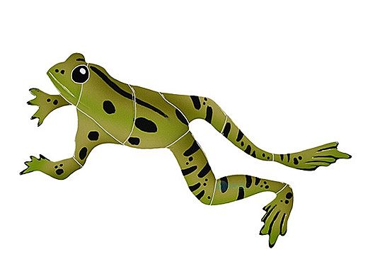 Artistry In Mosaics Leaping Frog | 6" x 11" | LFRGRES