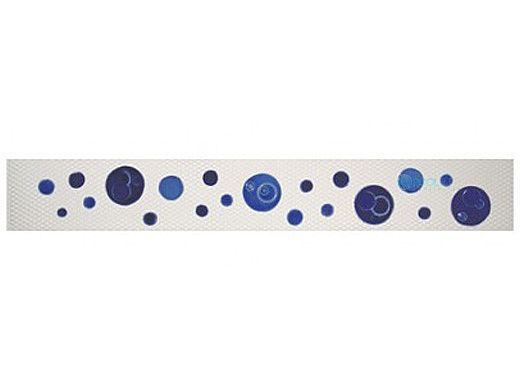 Artistry In Mosaics Step Markers Bubbles Blue Mosaic | 3" x 24" | SMBUBBLU