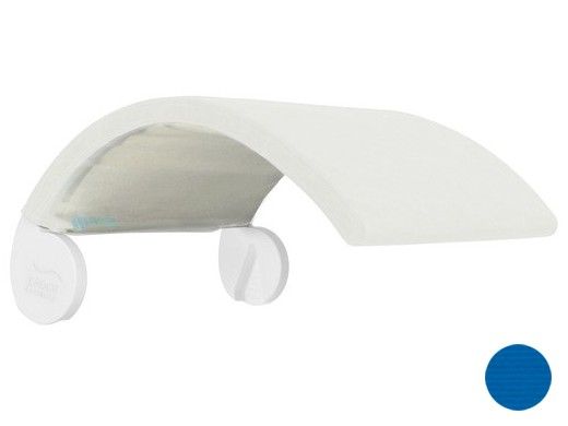 Ledge Lounger Signature Collection Chair Shade | Gray Frame - Pacific Blue Fabric Stock Color | LL-SG-CR-SH-GY-STD-4601