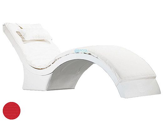 Ledge Lounger Signature Collection Chaise Deep Cushion with Pillow | Premium 1 Color Jockey Red | LL-SG-CD-CP-P1-4603