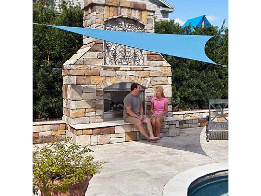 Coolaroo® Coolhaven Right Triangle Shade Sail | 15x12x9 Foot Sapphire | 473860