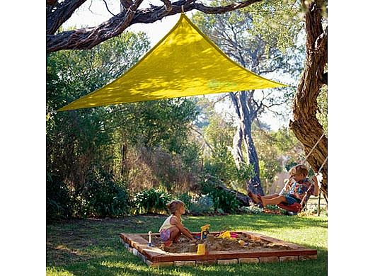 Coolaroo® Kool Kolors Triangle Shade Sail | 9-Foot Yellow | 434496