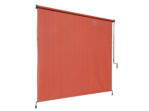 Coolaroo® UV Block Exterior Cordless Shade 8x6 Terracota | Pool