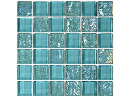 Artistry In Mosaics Twilight Series 1x1 Glass Tile | Turquoise | GT82323T4