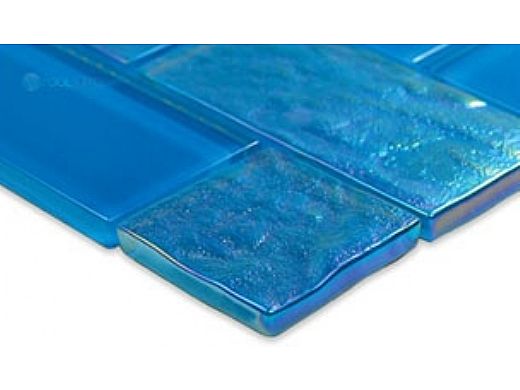 Artistry In Mosaics Twilight Series Glass Tile | Azure Mixed | GT8M4896B12