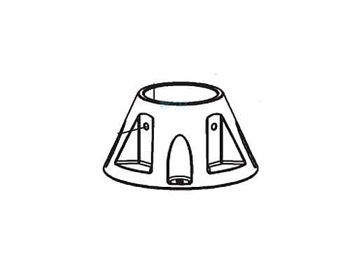 Interfab X-Stream 2 Straight-Foot Pedestal | Gray | XS-FOOT PEDESTAL