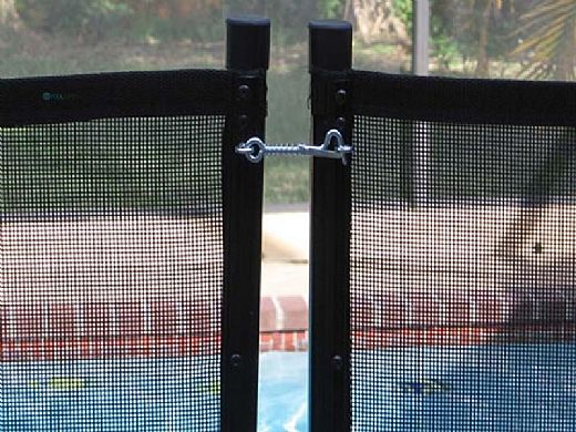 Water Warden Safety Pool Fence Self Closing Gate | 5' Tall | Black | WWG301