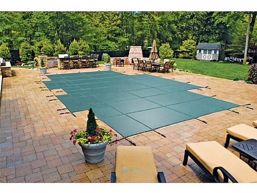 Loop-Loc 15-Year Mesh Safety Cover | Grecian 18'-6" x 36'-6" | 4' x 8' Center End Step | LL183648GCES