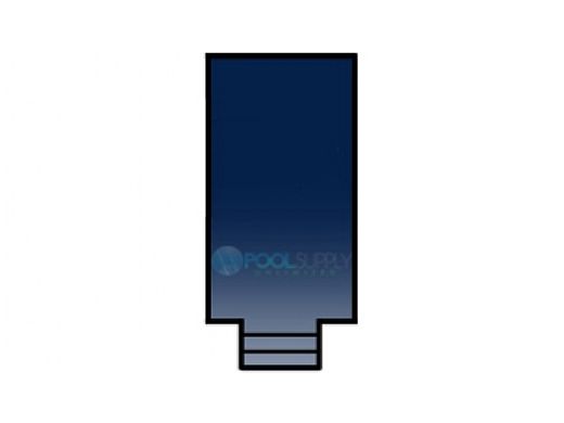 Loop-Loc 15-Year Mesh Safety Cover | Rectangle 16' x 32' | 4' x 8' Center End Step | LL163248CES