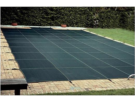 Loop-Loc 15-Year Solid Safety Cover | Rectangle 20' x 40' | 2' Offset 4' x 8' Right Side Step |  w Drain Panel | LLS204048SSR2