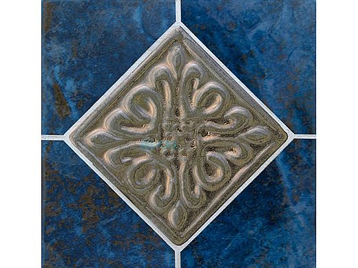 National Pool Tile Blue Seas 6x6 Deco | Rustic Blue | SEA-RUSTIC DECO