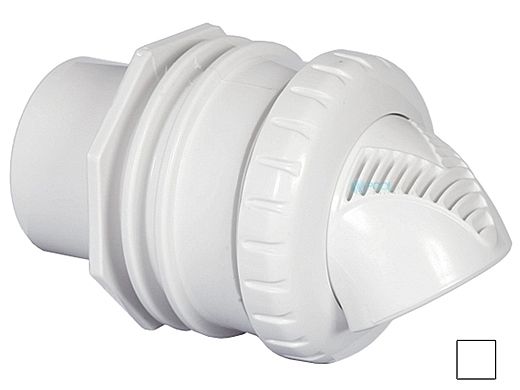 Infusion Pool Products Venturi Return Fitting | Standard Wall Assembly 1" Inside 1.5" Outside Inlet | White | VRFSWAWH
