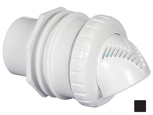 Infusion Pool Products Venturi Return Fitting | Standard Wall Assembly 1" Inside 1.5" Outside Inlet | Black | VRFSWABK