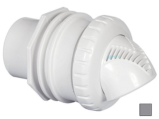 Infusion Pool Products Venturi Return Fitting | Standard Wall Assembly 1" Inside 1.5" Outside Inlet | Dark Gray | VRFSWADG