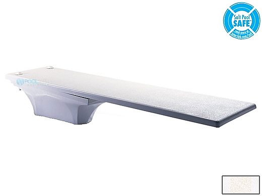 Inter-Fab La Mesa Base with Duro-Beam aquaBoard Board Complete | 6' White with White Top Tread and White Base | DB6WW-LAM6