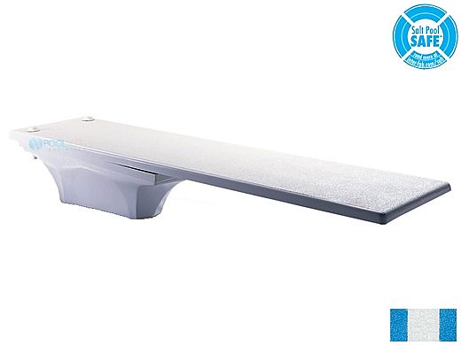 Inter-Fab La Mesa Base with Duro-Beam aquaBoard Board Complete | 6' Blue with White Top Tread and White Base | DB6BW-LAM6