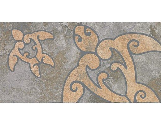 National Pool Tile Sierra 6x12 Turtle Deco | Blue Slate | CLD-BL-DL2
