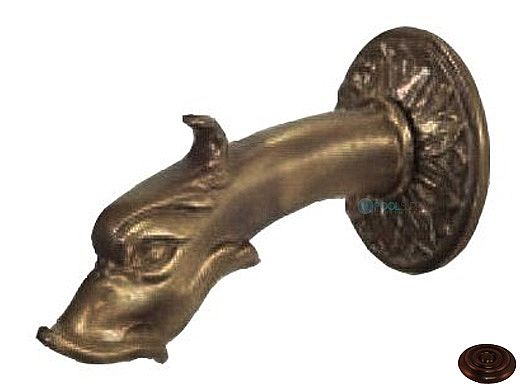 Water Scuppers and Bowls Venizia Small Fish Spout | Antique Bronze | WSBVENISM