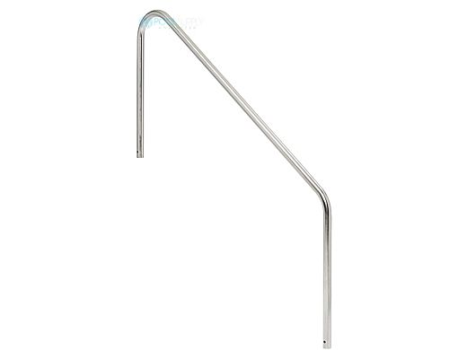 SR Smith 2 Bend 4' Sealed Steel Handrail | 304 Grade | .049 Wall Residential | Pewter Gray | 2HR-4-049-VG