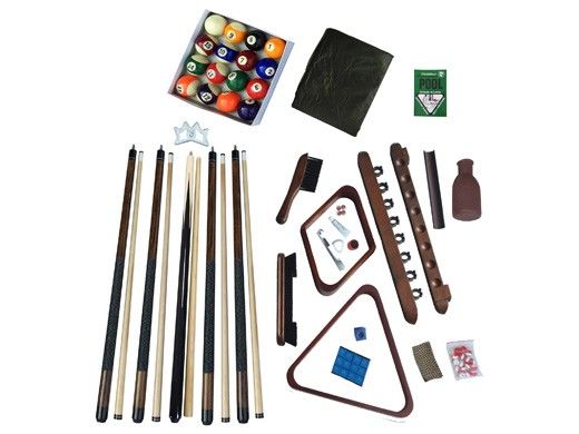 Hathaway Deluxe Billiards Accessory Kit | Mahogany Finish | NG2540M BG2540M