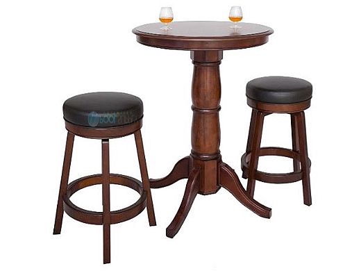 Hathaway Oxford 3 Piece Hardwood Pub Table Set | Walnut Finish | NG2715W BG2715W