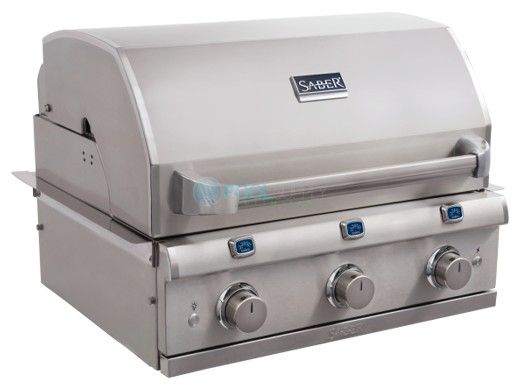 SABER Elite 3-Burner Stainless Steel Built-In Natural Gas Grill | R50SB1517