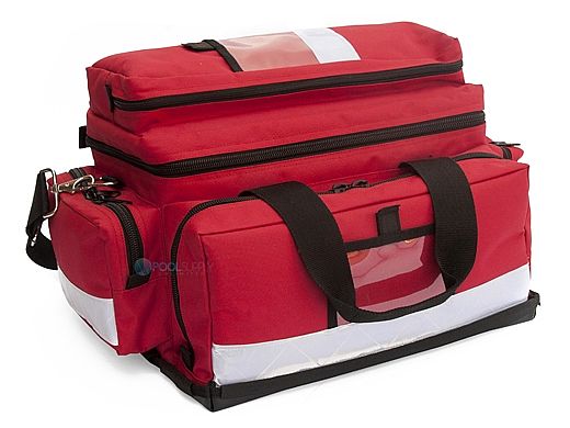 KEMP USA Large Professional Trauma Bag | Red | 10-104-RED