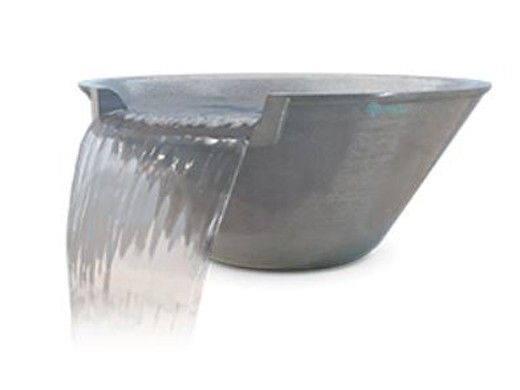Pentair MagicBowl Water Effects Fountain Bowl without Light Niche  | Round Pewter | 580043