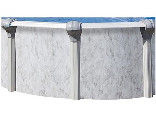 Sierra Nevada 24' Round Above Ground Pool | Ultimate Package 52" Wall | 163358