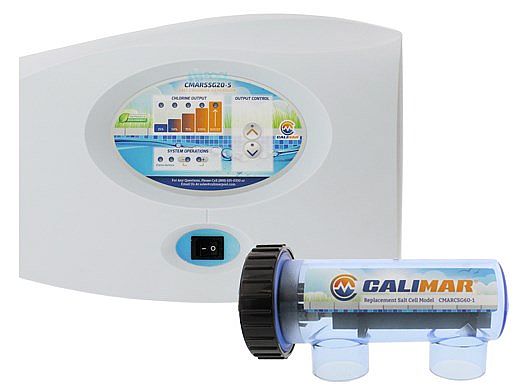 CaliMar® Platinum Series Salt Chlorine Generator for Inground Pools | Up to 40,000 Gallons | 5-Year Warranty | CMARSSG40-5Y | 52000-141-011