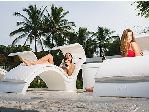 Ledge Lounger Signature Collection Chaise Cushion with Pillow | Premium 1 Color Tuscan | LL-SG-C-CP-P1-4677