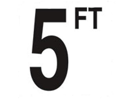 Depth Marker 4" Frost proof tile | 5 FT Non-Skid | DM42-2050