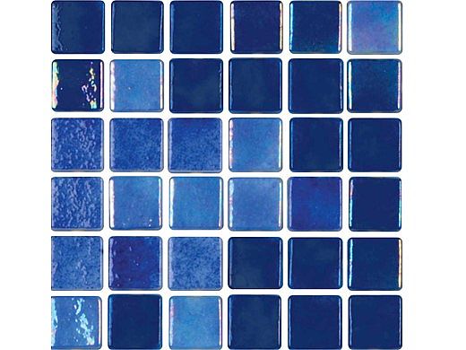 National Pool Tile Tribeca 1x1 Glass Tile | Dark Blue Glossy| TRI-DKBLUE-GL