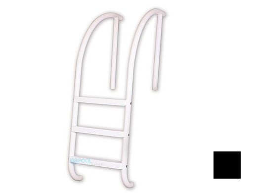 Saftron Triton Series 3-Step Deck Mounted Ladder | .25" Thickness 1.90" OD | 24"W x 60"H | Black | PTL-224-3S-BK