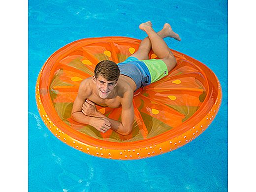 Ocean Blue Citrus Oasis Orange Slice Pool Lounger 950443