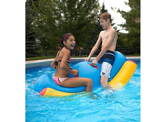 Pool teeter deals totter inflatable