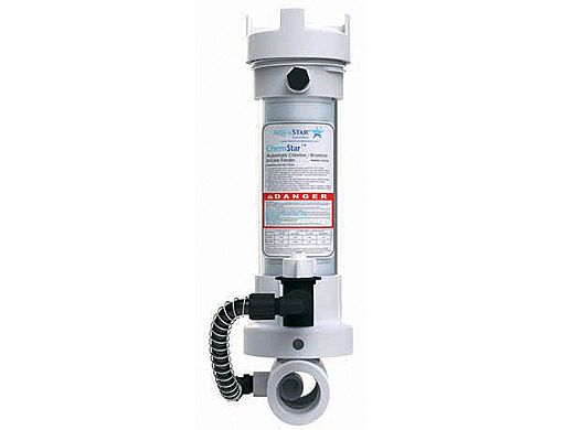 AquaStar ChemStar Clear In-line Automatic Chlorinator Tab Feeder | CH100CLR