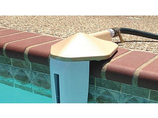 CMP AquaLevel Portable Automatic Water Leveler for In Ground Pool | Tan Lid | 25604-009-000