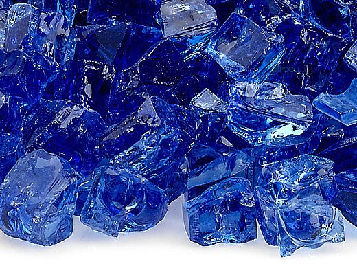 American Fireglass Half Inch Classic Collection | Cobalt Fire Glass | 10 Pound Jar | AFF-COBL12-J