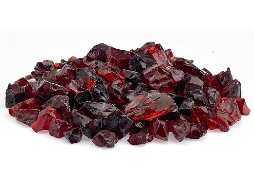 American Fireglass Medium Recycled Glass Collection | Red Fire Glass | 55 Pounds | CG-RED-M-55