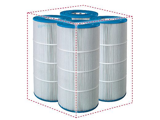 Replacement Cartridge for Hayward Super-Star Clear C3000 and SwimClear C3020 75 Sq Cartridge Filter | 4-Pack | CX570XRE C-7477 XLS-709 17509 PC-1260 FC-1260 FC-6440 PA75SV