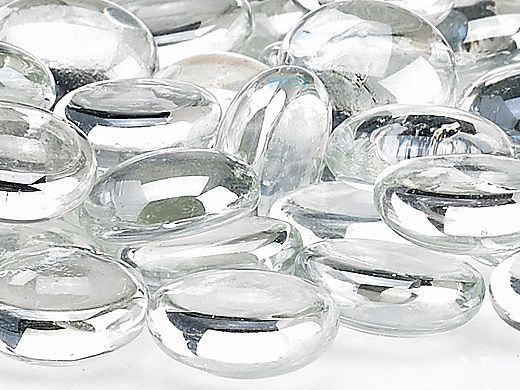 American Fireglass Half Inch Fire Beads Collection | Glacier Ice Fire Beads | 10 Pound Jar | FB-GLA-J