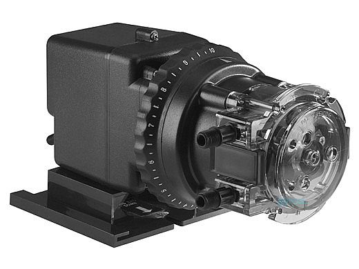 Stenner Classic Series 45M1 Pump | Single Head Adjustable Output | 3GPD 220V 60Hz USA .25" UV Black 25PSI | 45MJL1B2STAA