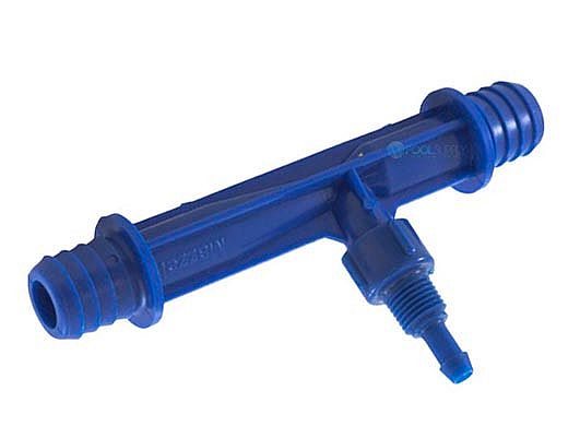 DEL #978 Mazzei Injector Kynar with Check Valve | 1" NPT, 1/2" MPT | Blue | 7-0515